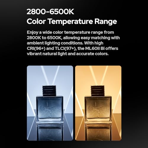 70W Bi-Color COB Video Light with App Control