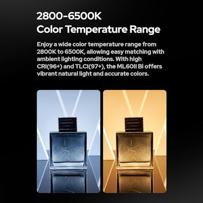 70W Bi-Color COB Video Light with App Control