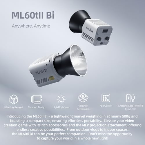 70W Bi-Color COB Video Light with App Control
