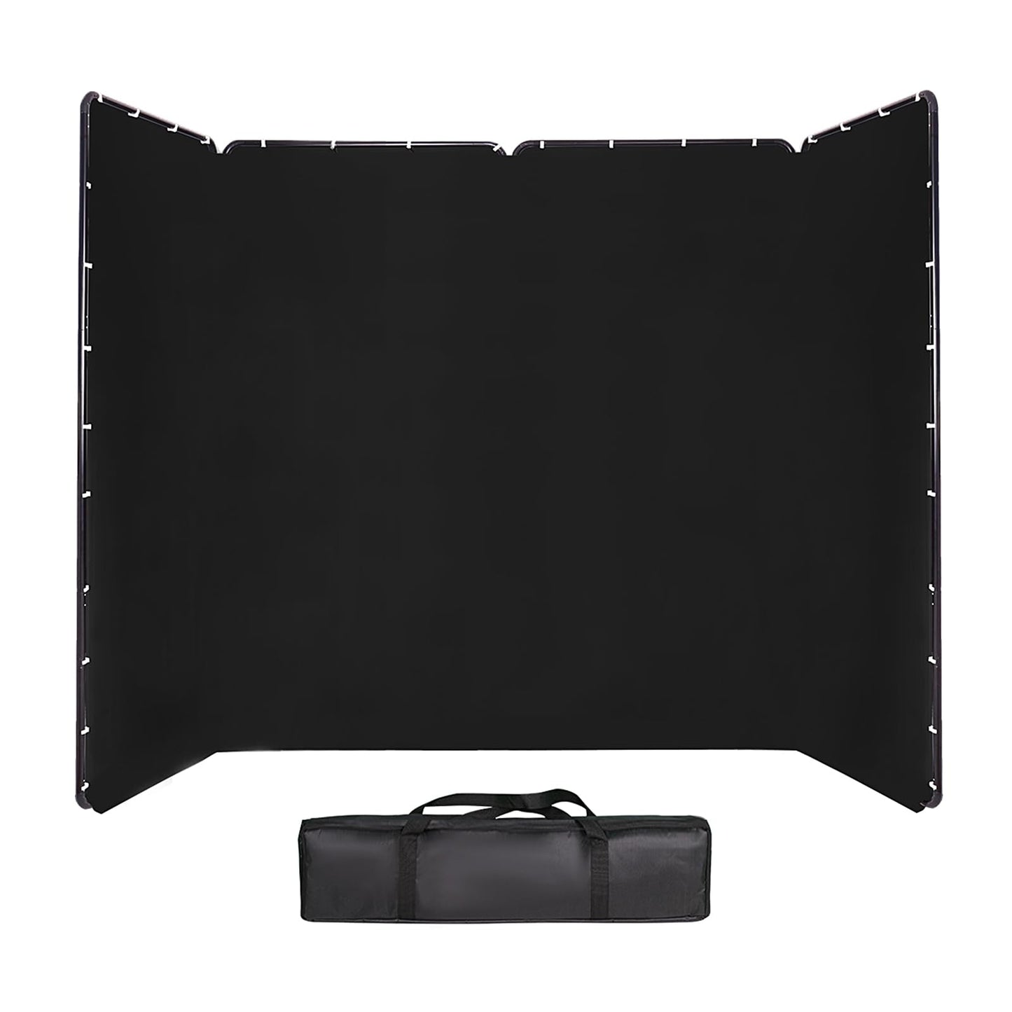 Portable Black Photography Backdrop with Support System