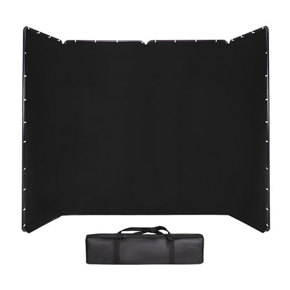 Portable Black Photography Backdrop with Support System
