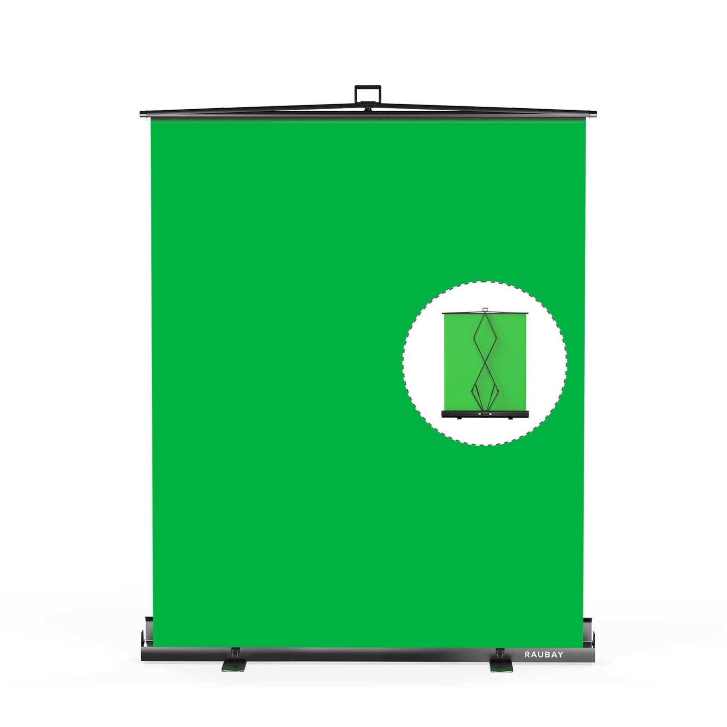 RAUBAY Collapsible Backdrop Portable Retractable Panel Photo Background with Stand