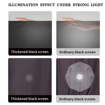 Portable Black Photography Backdrop with Support System