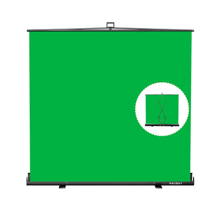 RAUBAY Collapsible Backdrop Portable Retractable Panel Photo Background with Stand