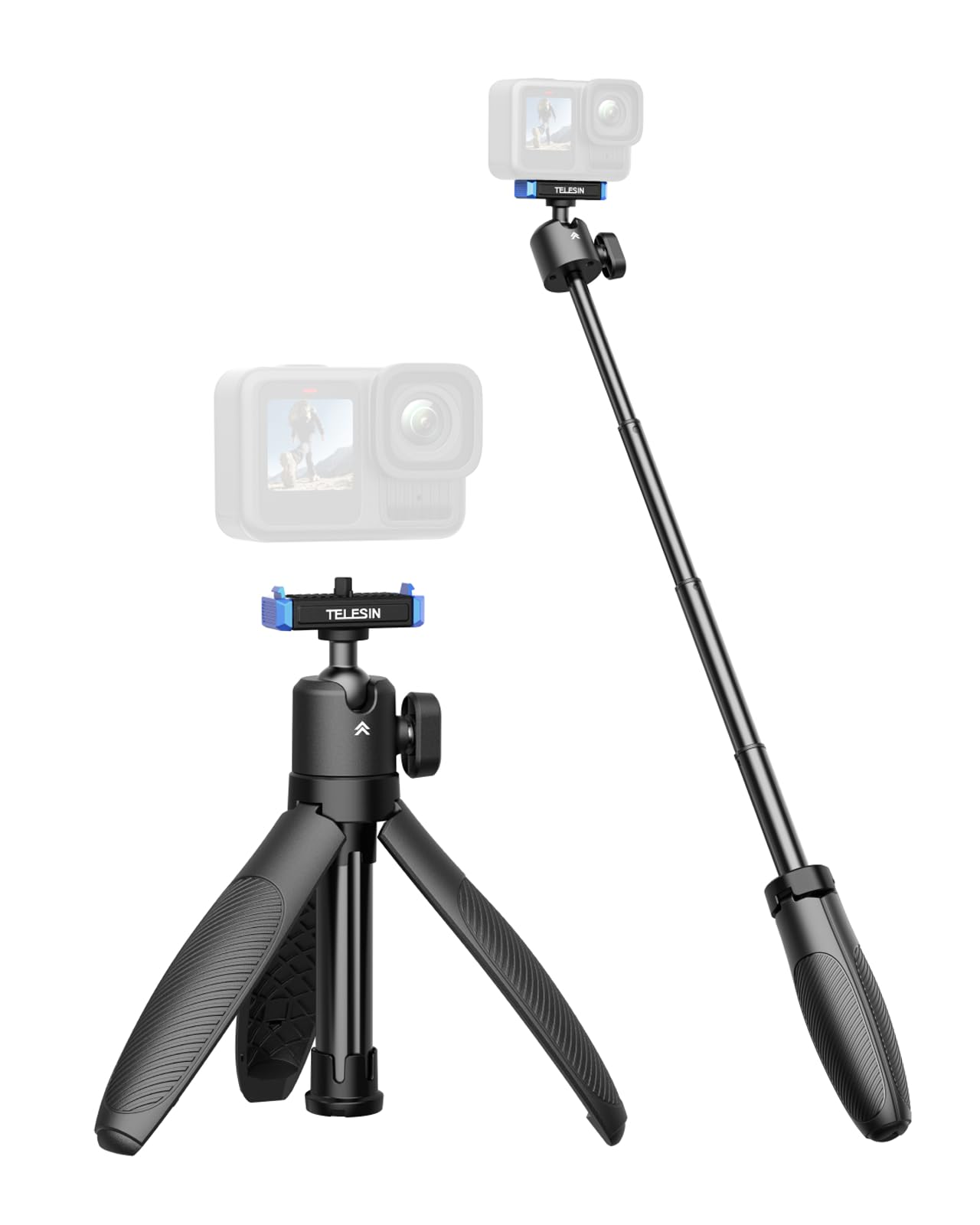 TELESIN Mini Selfie Stick Tripods