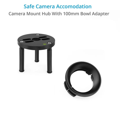 Car Suction Mount for DSLR Video Cameras with 360° Rotation Clamps