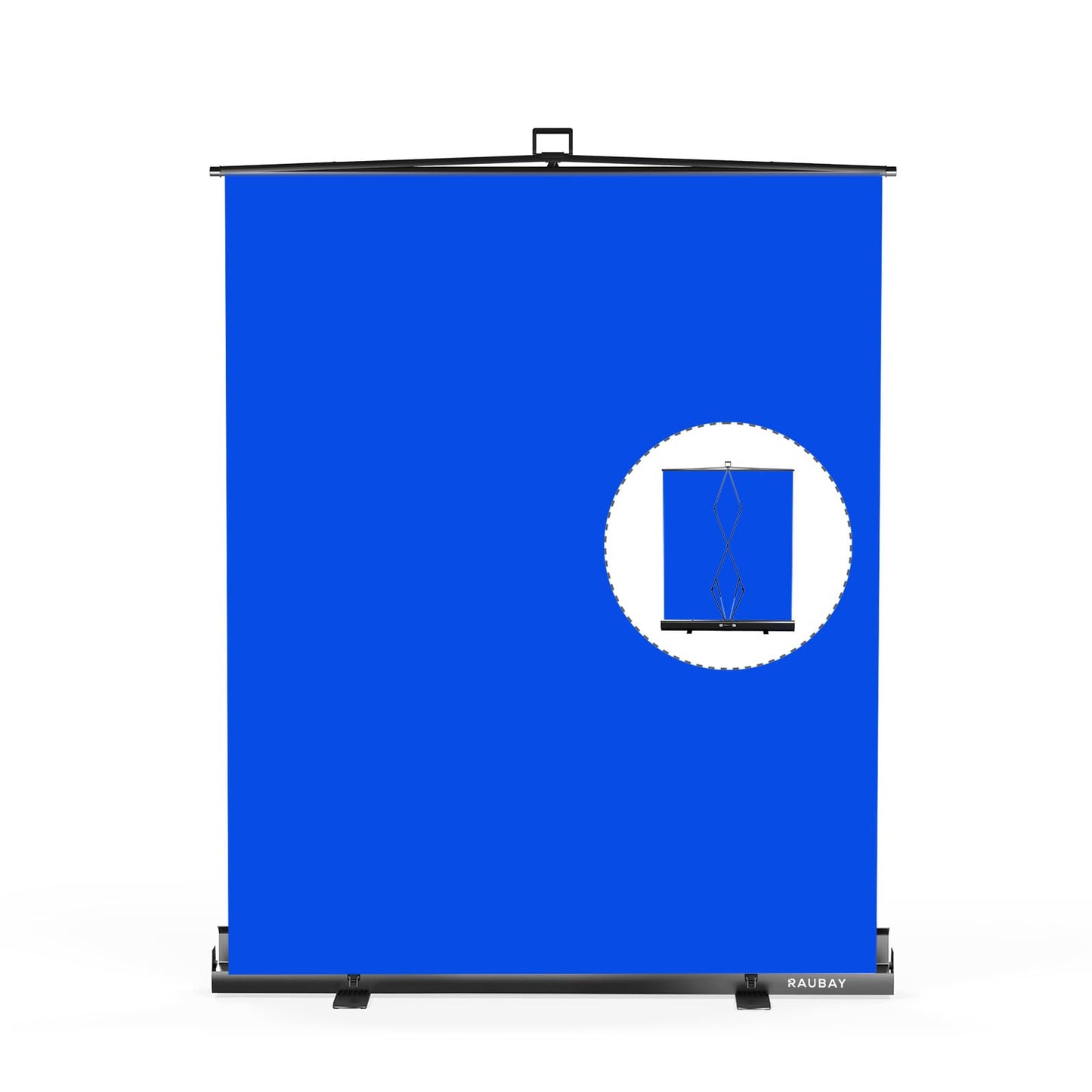 RAUBAY Collapsible Backdrop Portable Retractable Panel Photo Background with Stand