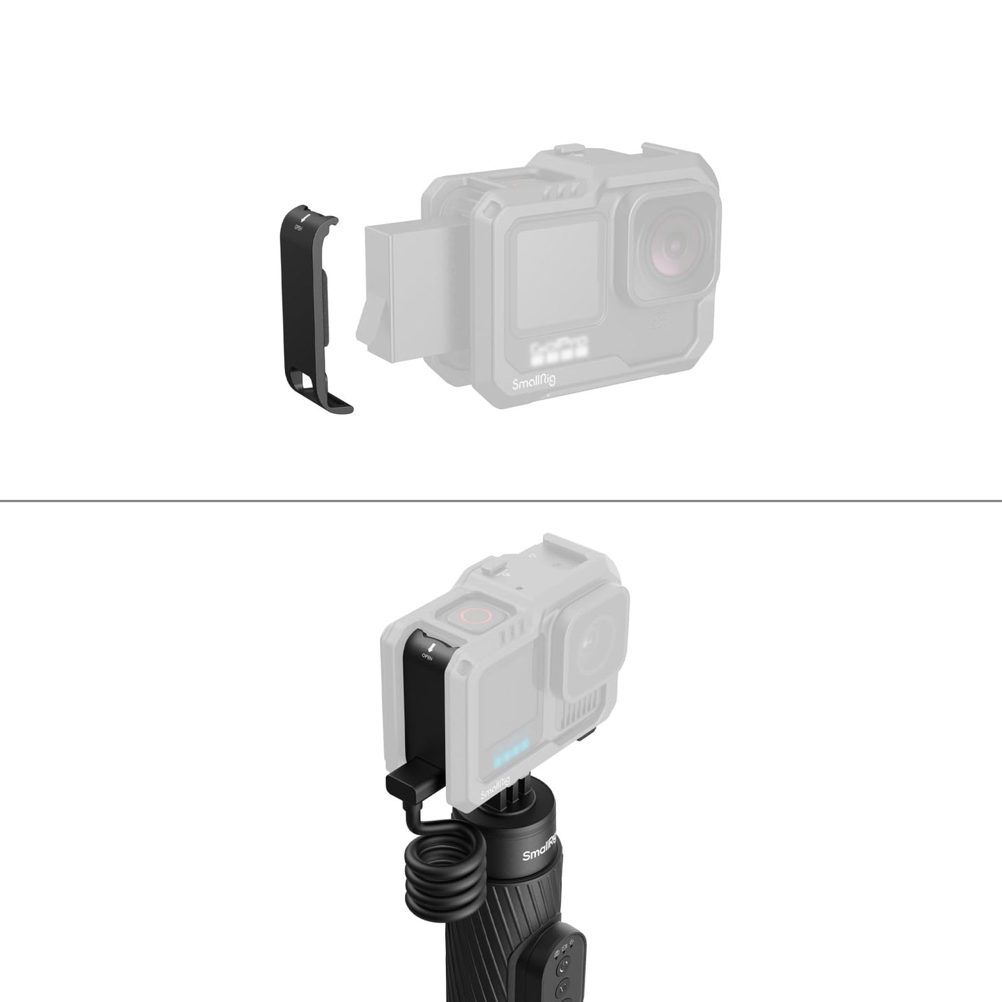 Wireless Power Grip Selfie Stick with 5000mAh Battery for Action Cameras