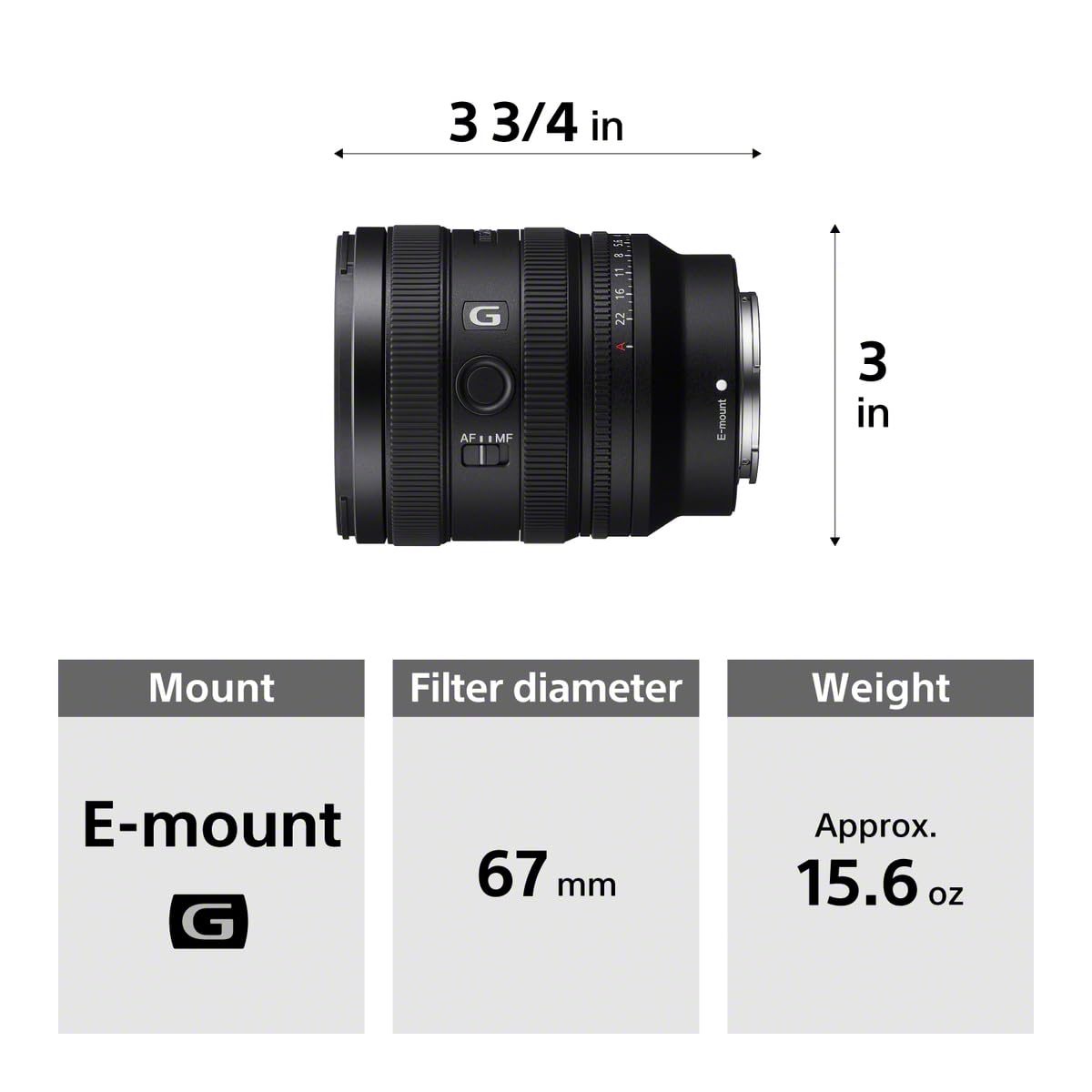Sony FE 24-50mm F2.8 G