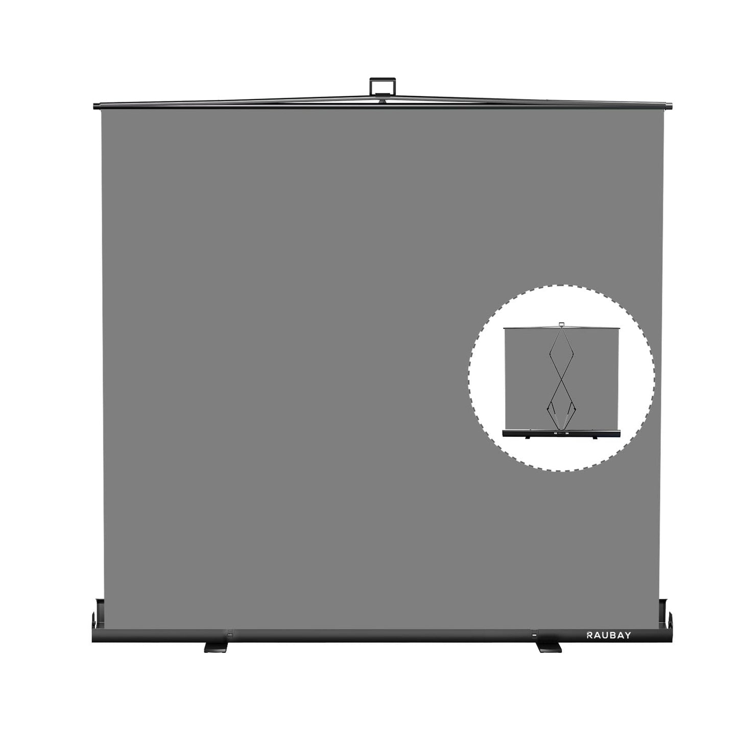 RAUBAY Collapsible Backdrop Portable Retractable Panel Photo Background with Stand