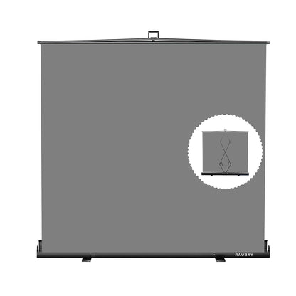 RAUBAY Collapsible Backdrop Portable Retractable Panel Photo Background with Stand