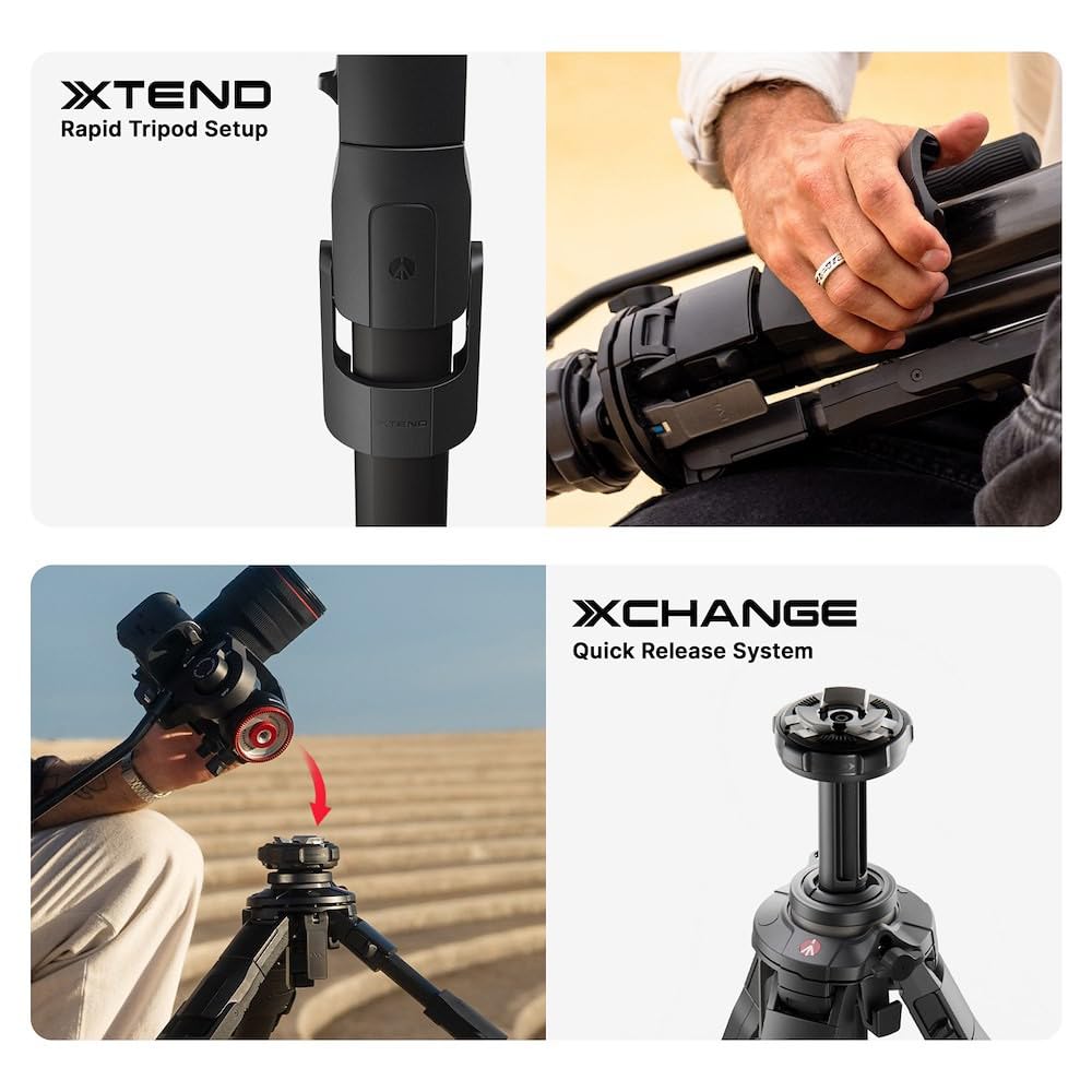 Fluid Video Head and Aluminum Tripod Kit for DSLR and Mirrorless Cameras