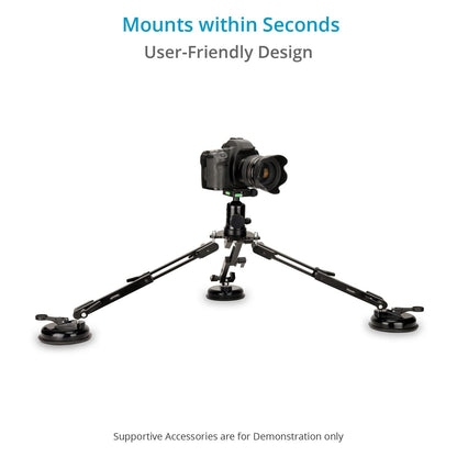 Heavy-Duty Suction Camera Mount for Vehicle Rigging