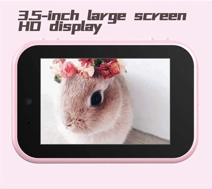 Kids Selfie Camera with 3.5" Screen and 1080P Video
