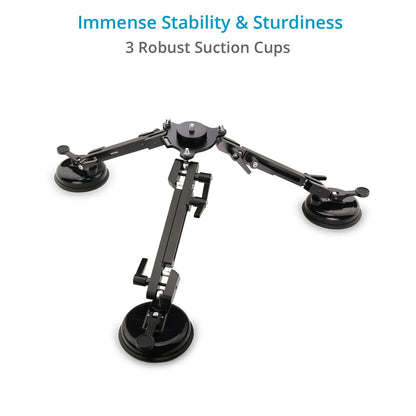 Heavy-Duty Suction Camera Mount for Vehicle Rigging