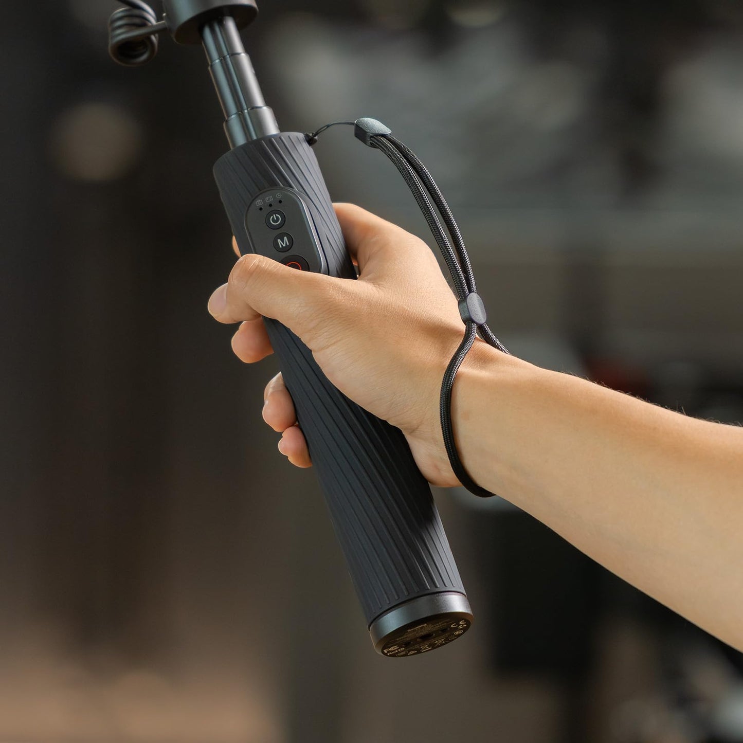 Wireless Power Grip Selfie Stick with 5000mAh Battery for Action Cameras