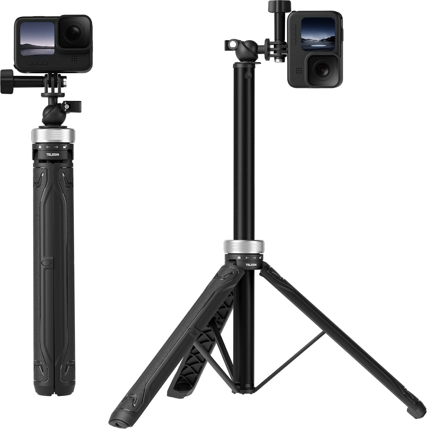 TELESIN Mini Selfie Stick Tripods