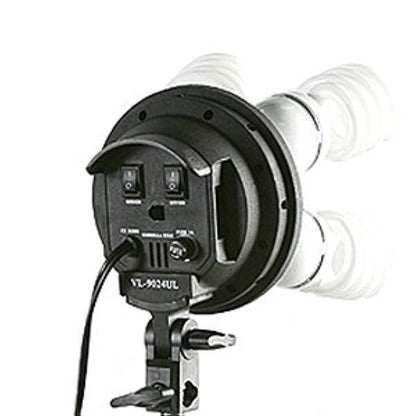 Photography Lighting Kit with Softboxes and White Muslin Backdrop