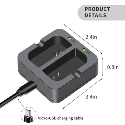 4-Pack Replacement Camera Batteries with Dual Charger Station