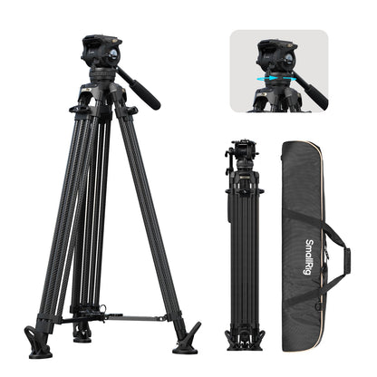 SMALLRIG 79''/200.5cm Heavy-Duty Aluminum Alloy Tripod Video