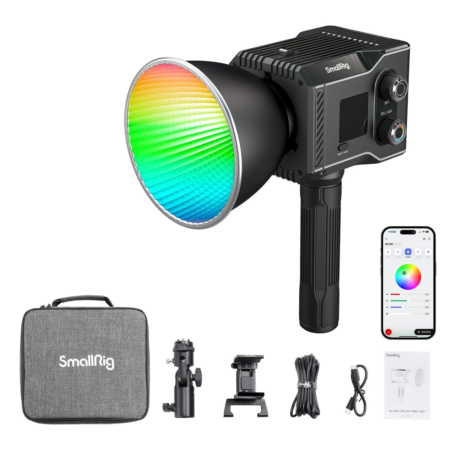 SMALLRIG 60W RGB COB Video Light