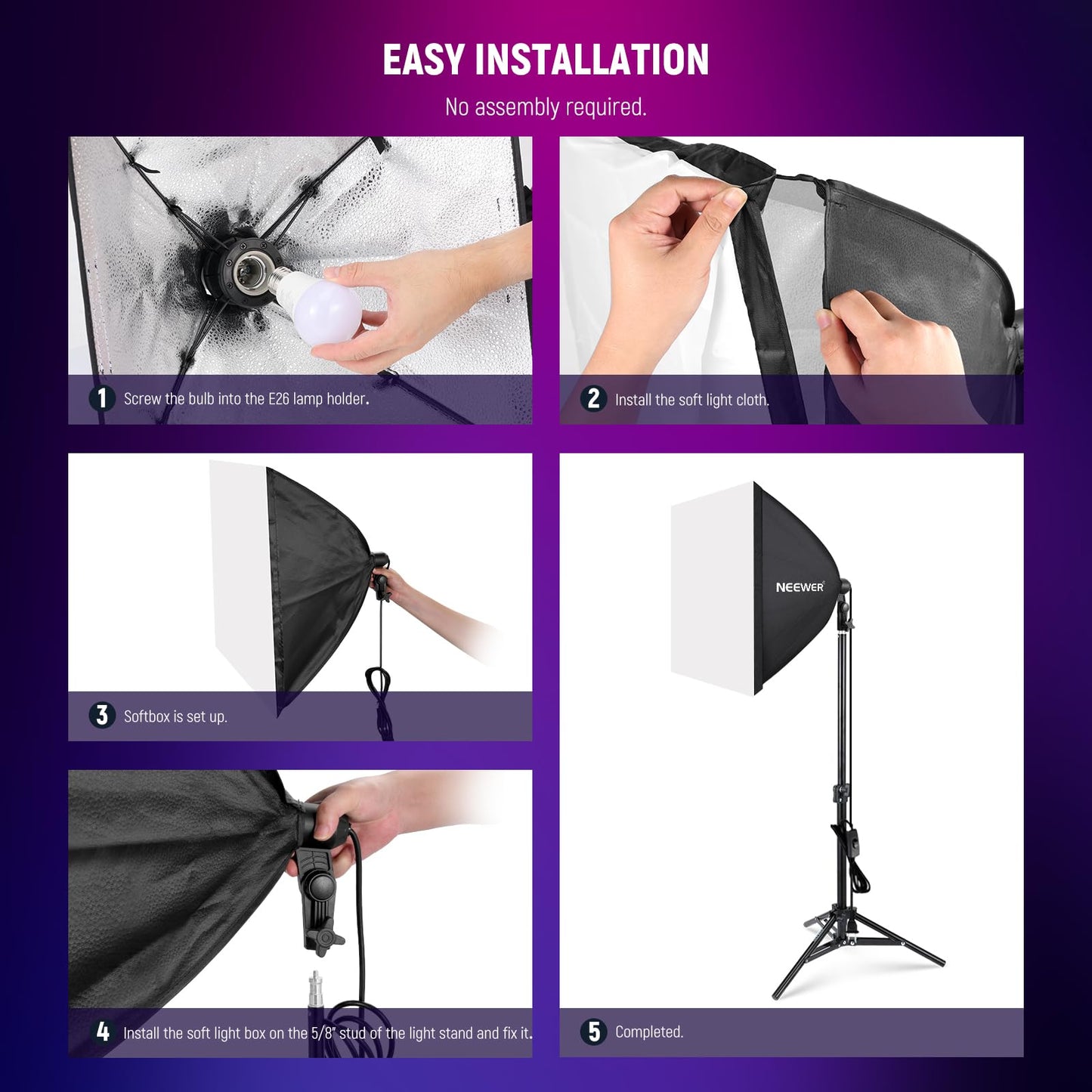 NEEWER Softbox Lighting Kit