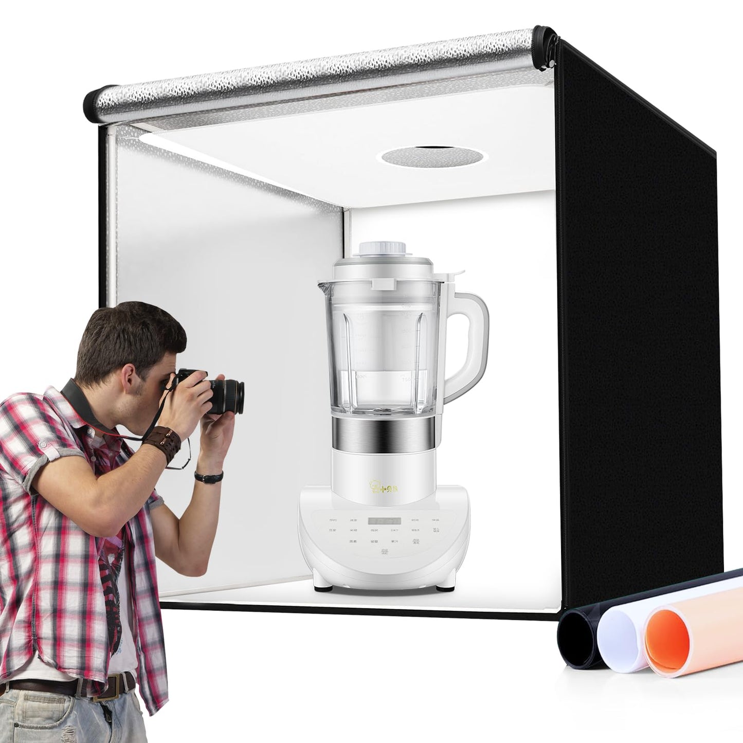 40x40" Photo Light Box with Adjustable LED Lighting