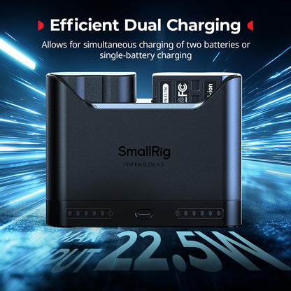 SmallRig Replacement Camera Battery Charger Set and Battery Charger for Nikon