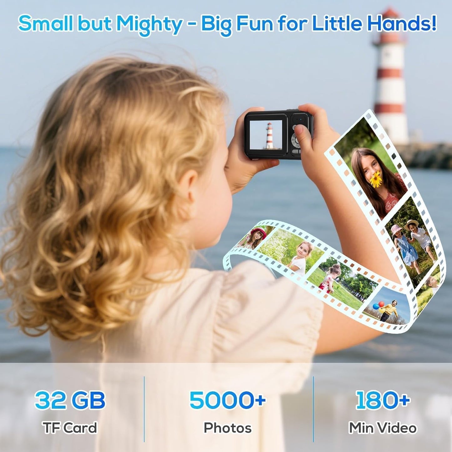 Kids Digital Camera with 48MP FHD Video