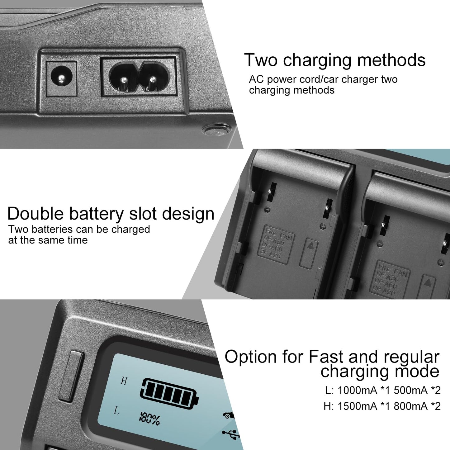 Dual Charger with 6800mAh Battery for Cinema Cameras