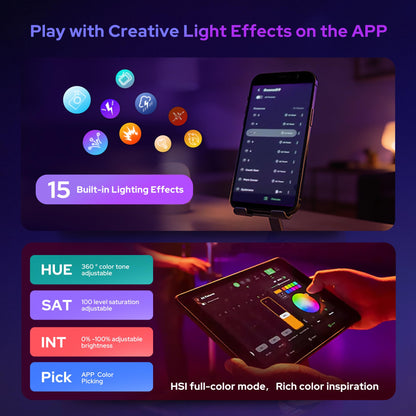 RGBWW LED Tube Light with App and DMX Control