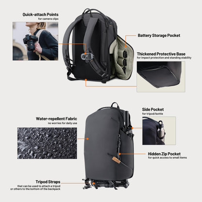PGYTECH OneGo Lite Camera Backpack Water-Resistant DSLR/Mirrorless Bag