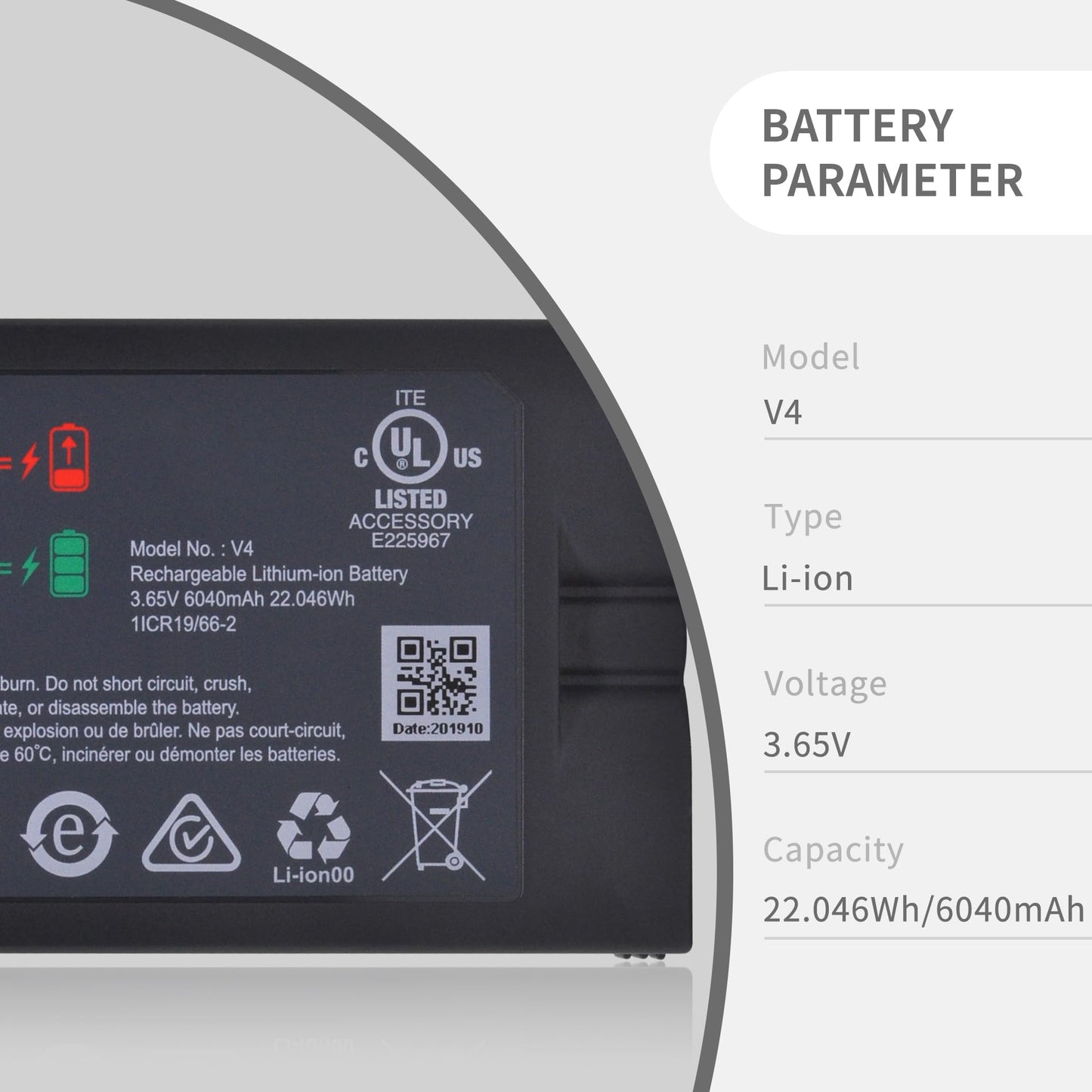 4-Pack Replacement Camera Batteries with Dual Charger Station