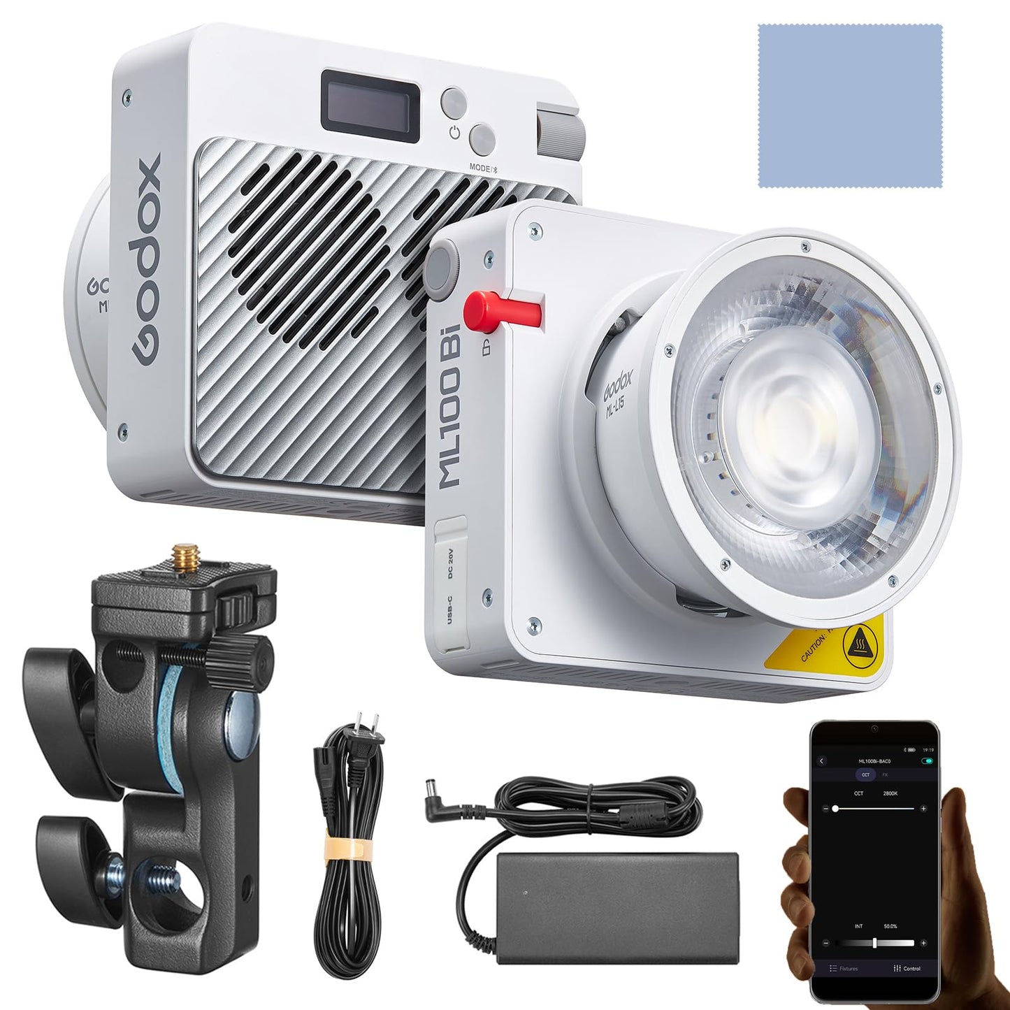 70W Bi-Color COB Video Light with App Control