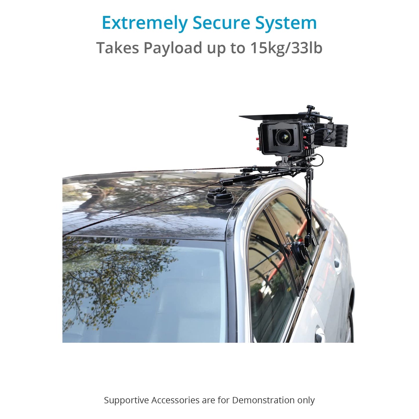 Heavy-Duty Suction Camera Mount for Vehicle Rigging