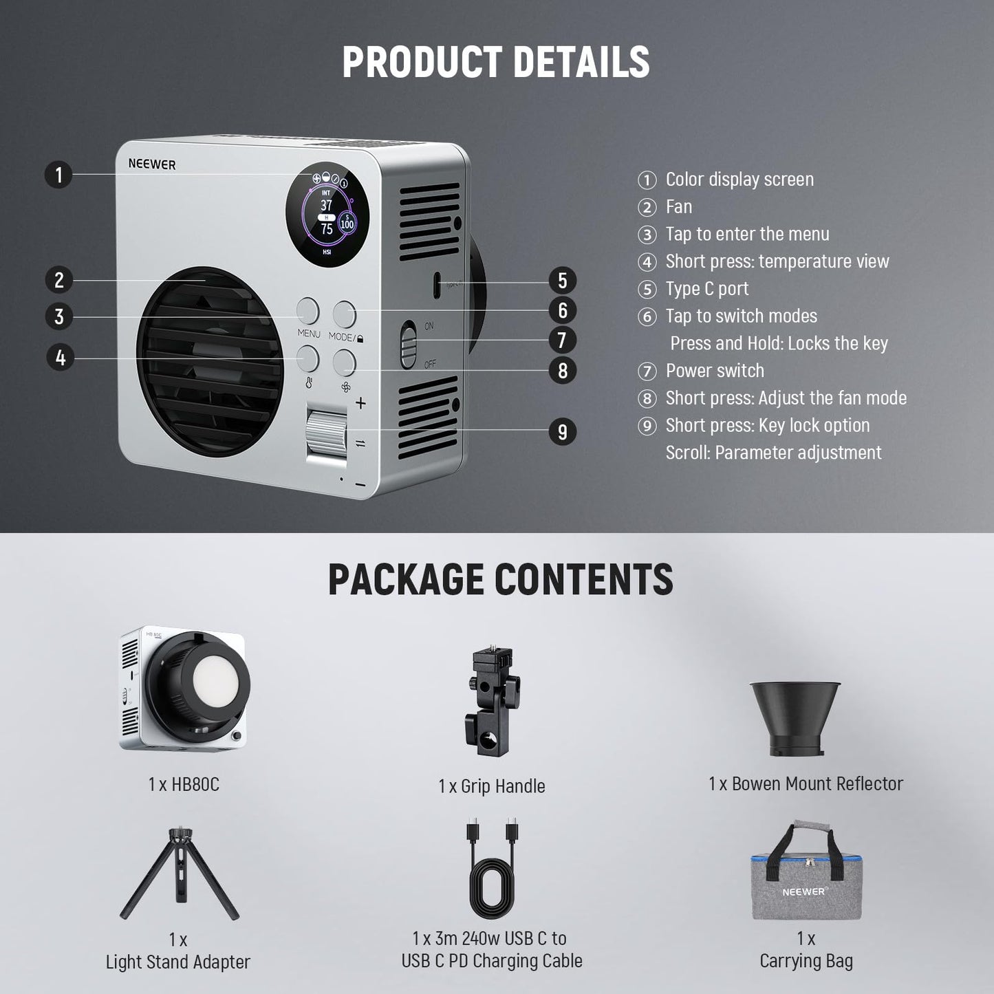 NEEWER RGB LED Video Light