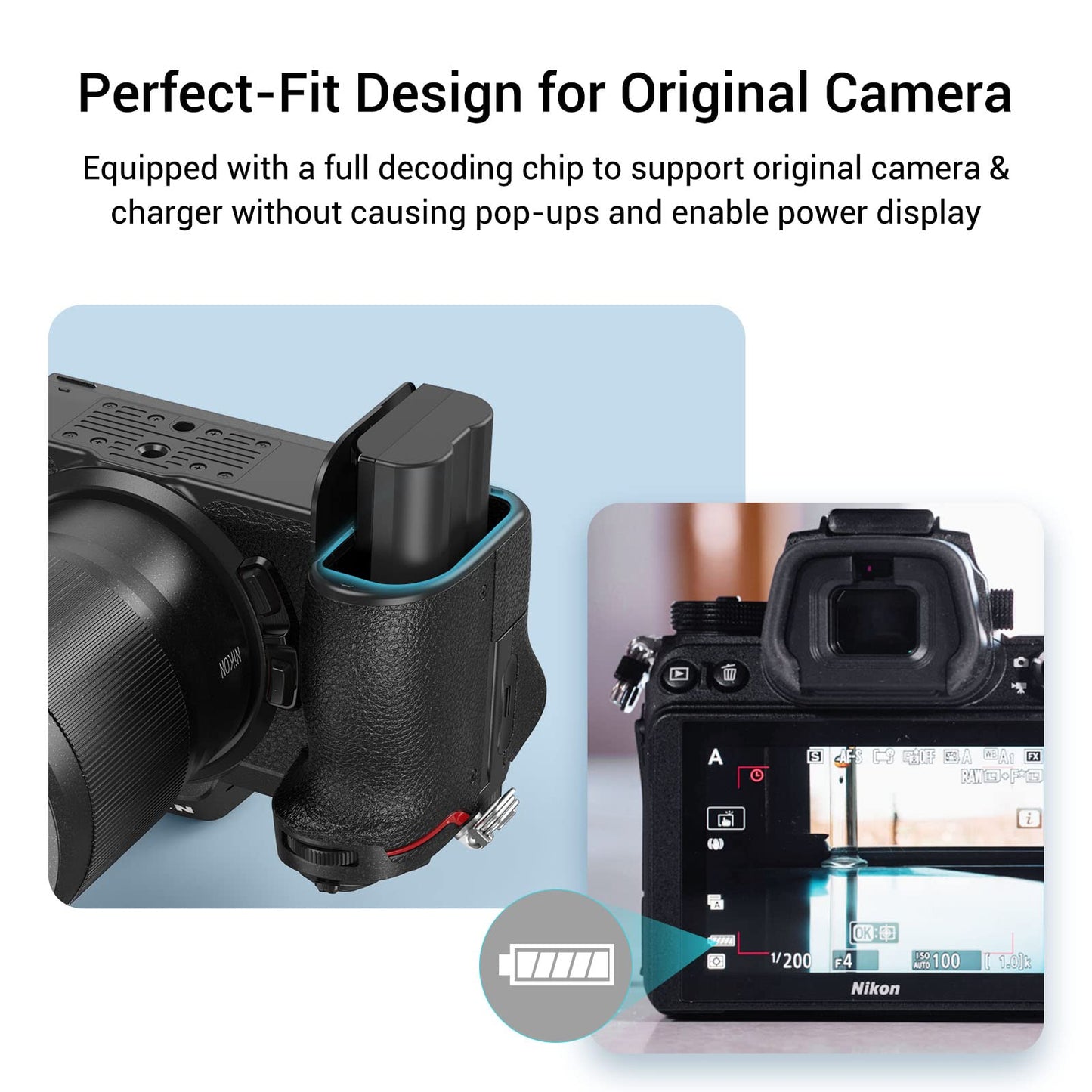 SmallRig Replacement Camera Battery Charger Set and Battery Charger for Nikon