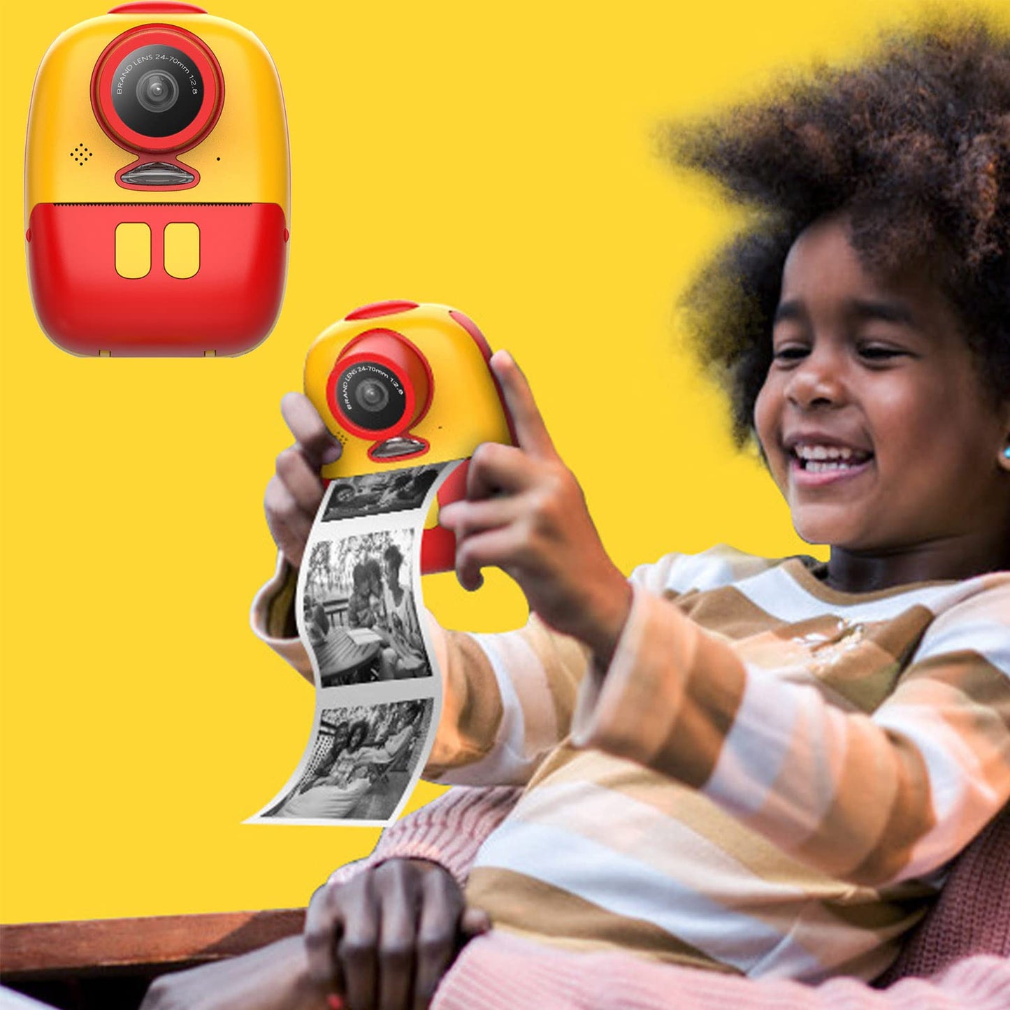 Instant Print Kids Camera with 26MP and 1080P Video