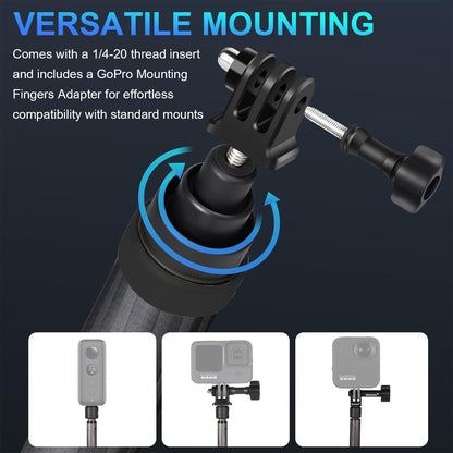 3m Carbon Fiber Invisible Selfie Stick for 360 Cameras