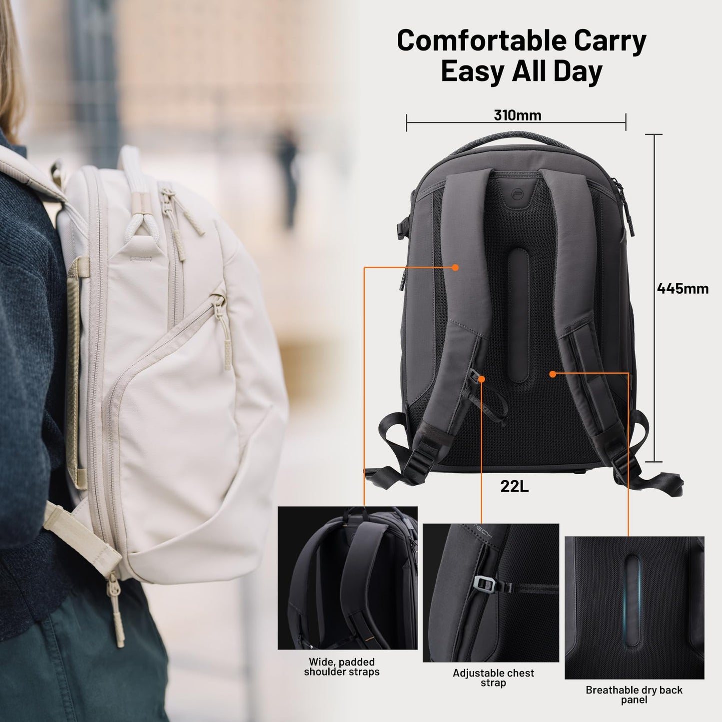 PGYTECH OneGo Lite Camera Backpack Water-Resistant DSLR/Mirrorless Bag