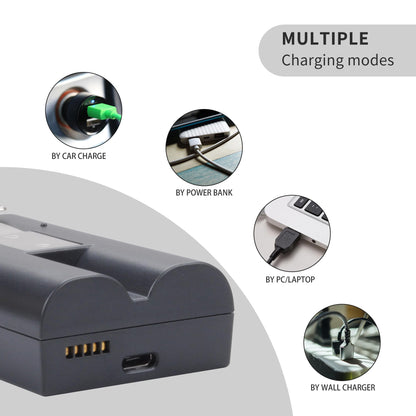 4-Pack Replacement Camera Batteries with Dual Charger Station