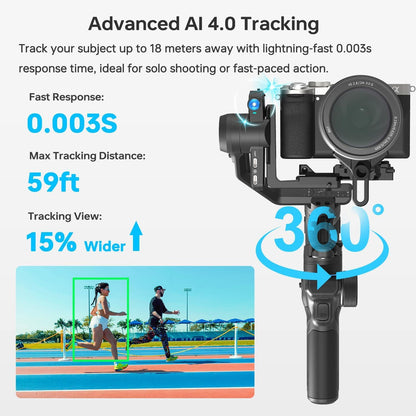 Mini Gimbal Stabilizer Kit with AI Tracking and Vertical Shooting