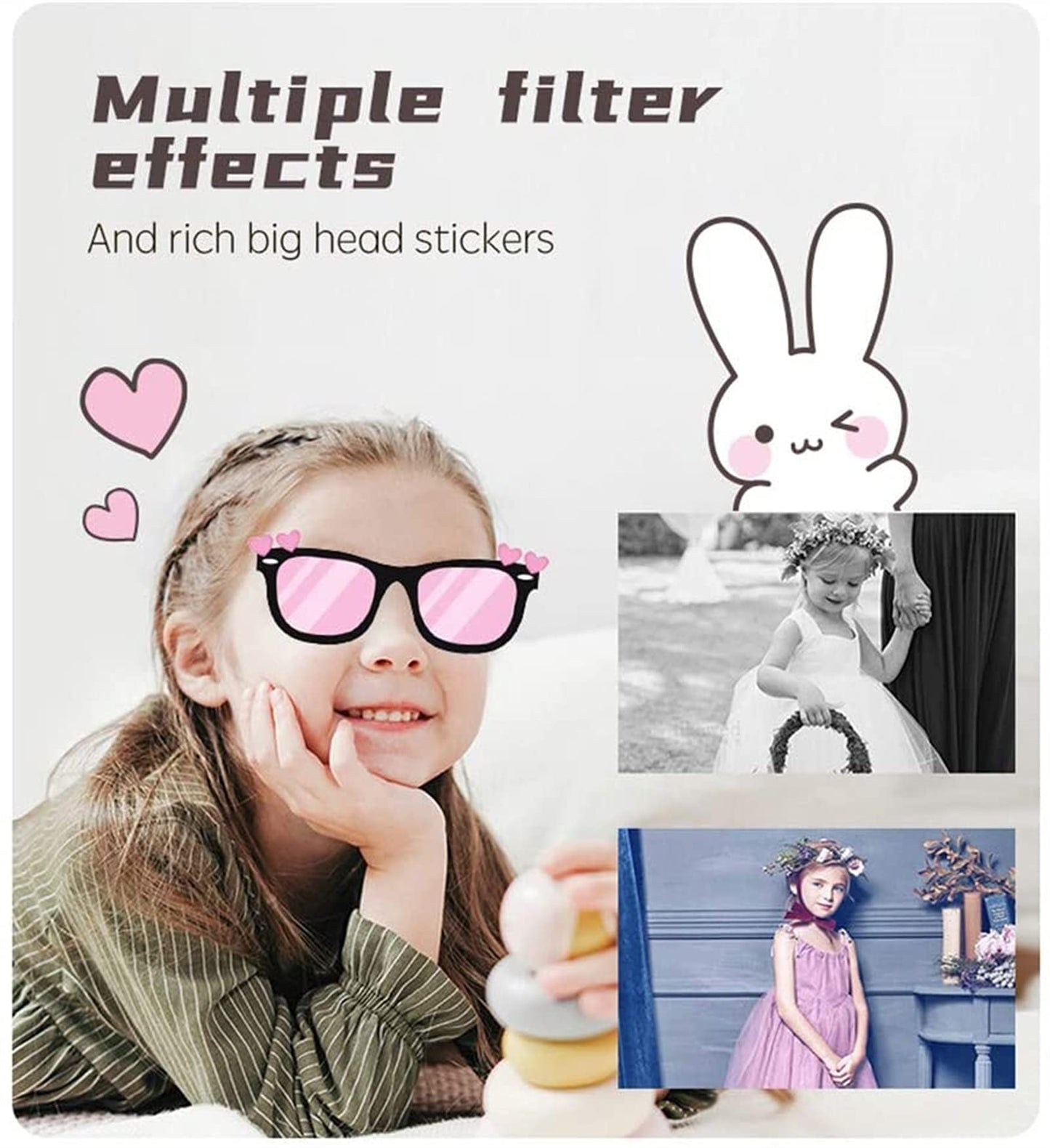 Kids Selfie Camera with 3.5" Screen and 1080P Video