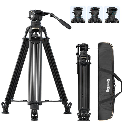 SMALLRIG 79''/200.5cm Heavy-Duty Aluminum Alloy Tripod Video