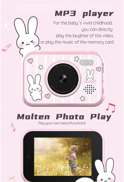 Kids Selfie Camera with 3.5" Screen and 1080P Video
