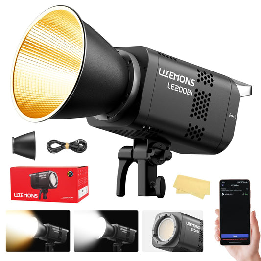 220W Bi-Color COB LED Video Light with Bowens Mount