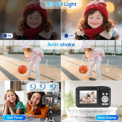 Kids Digital Camera with 48MP FHD Video