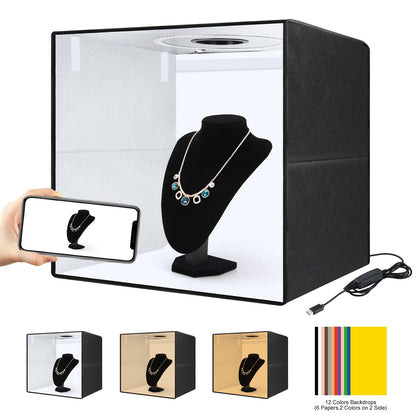 40x40" Photo Light Box with Adjustable LED Lighting