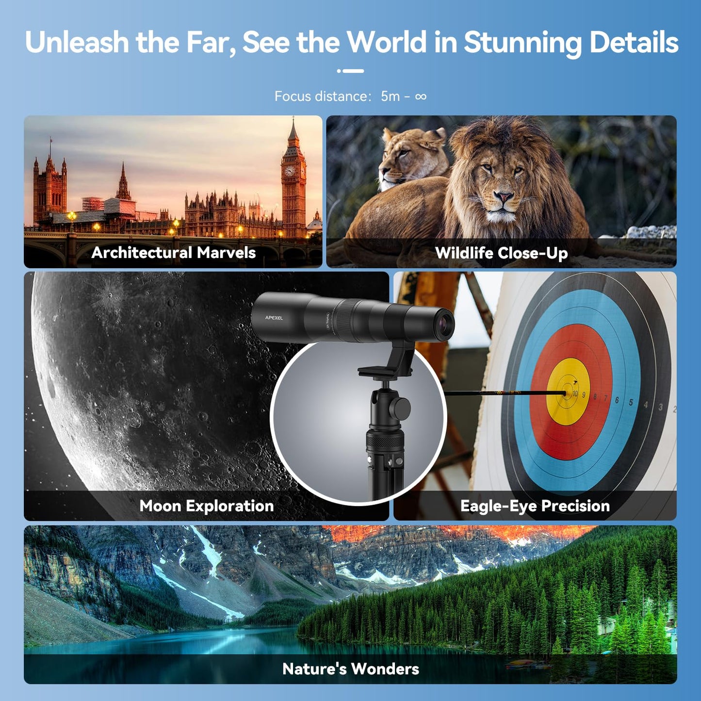 50X Ultra Telephoto Phone Lens with Tripod Mount