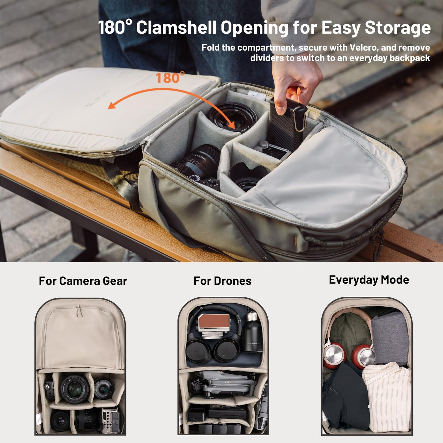 PGYTECH OneGo Lite Camera Backpack Water-Resistant DSLR/Mirrorless Bag